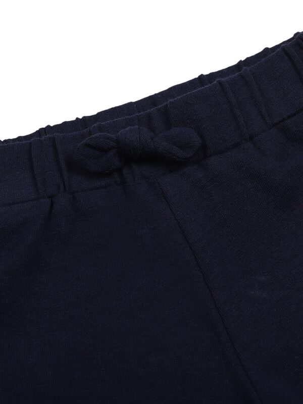 Girls Medium Blue Short Knitted Trouser image number 2